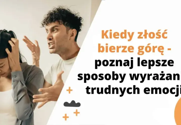 Mężczyzna krzyczy, kobieta zakrywa uszy. Obrazek ilustruje, skąd się bierze złośliwość i jak wyrażać trudne emocje.