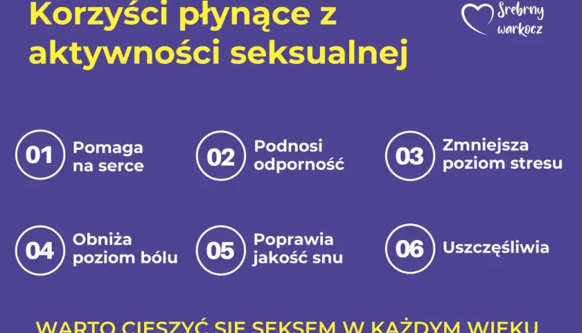 Czy seks jest zdrowy? Tak! Aktywność seksualna pomaga sercu, odporności, redukuje stres, ból, poprawia sen i uszczęśliwia.
