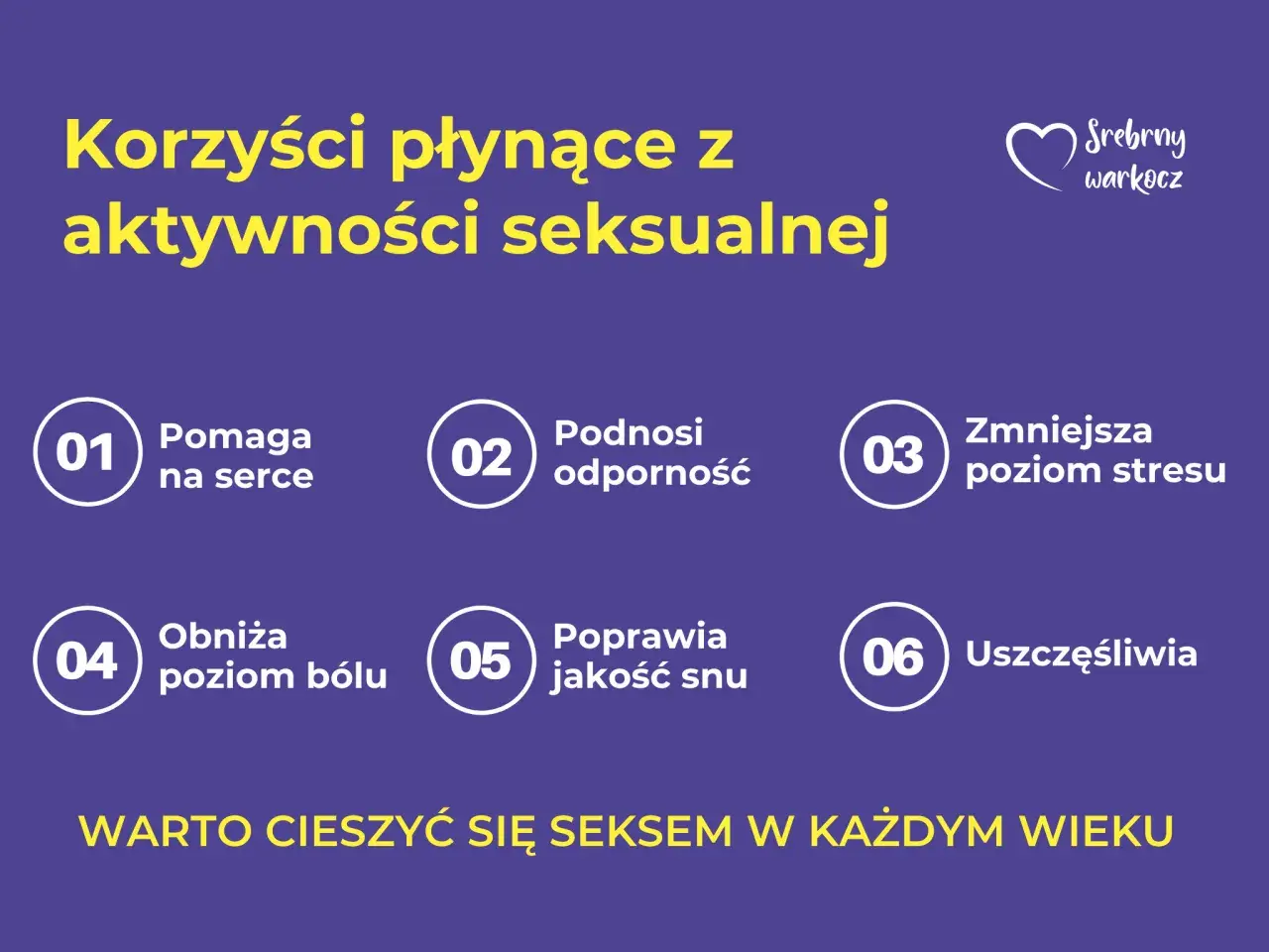 Czy seks jest zdrowy? Tak! Aktywność seksualna pomaga sercu, odporności, redukuje stres, ból, poprawia sen i uszczęśliwia.