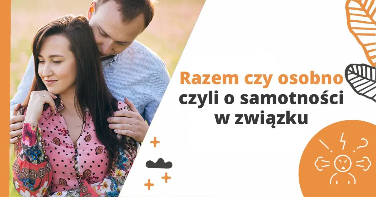 Mężczyzna obejmuje kobietę, kt&oacute;ra czuje się samotna. Tytuł: 